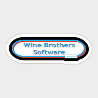 Wine Brothers Software and More Sticker